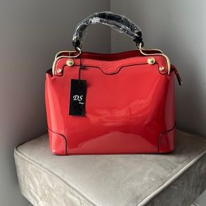 Orange-red handbag. Never used
